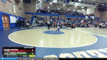 115lbs Champ. Round 1 - Luisa Ojendiz Hernandez, Spanaway Lake (Girls) vs Claire Johnson, Fife (Girls)