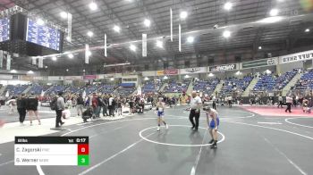 61 lbs Consi Of 8 #2 - Charlie Zagorski, Pikes Peak Warriors vs Grayson Werner, Nebraska Boyz