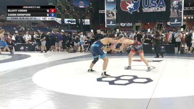 157 lbs Cons. Sub-rd Of 64 - Elliott Crews, Virginia vs Caden Swinford, Alabama