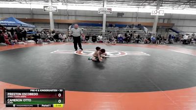 50 lbs Semifinal - Preston Escobedo, Small Town Grims vs Cameron Otto, Kuna