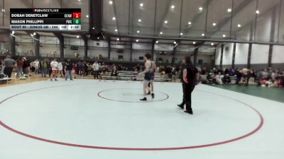 Junior GR - 144 lbs Cons. Round 2 - Dobah Denetclaw, CNWC Concede Nothing Wrestling Club vs Mason Phillippi, Peninsula Wrestling Club