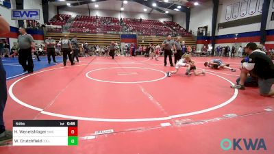 64 lbs 3rd Place - Hayden Wenetshlager, Salina Wrestling Club vs William Crutchfield, Collinsville Cardinal Youth Wrestling