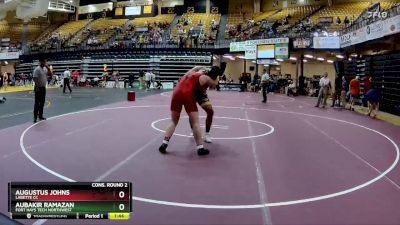 197 lbs Cons. Round 2 - Augustus Johns, Labette CC vs Aubakir Ramazan, Fort Hays Tech Northwest