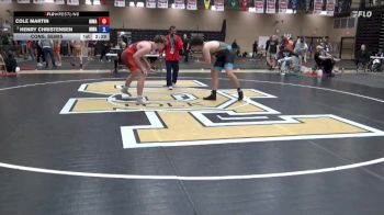215 lbs Cons. Semis - Cole Martin, Moen Wrestling Academy vs Henry Christensen, Moen Wrestling Academy