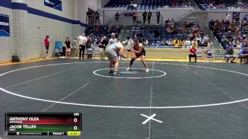 285 lbs Cons. Round 3 - Anthony Olea, Emmanuel vs Jacob Telles, King