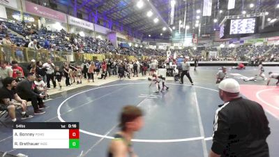 54 lbs Consi Of 8 #2 - Azerijah Bonney, Pomona Elite vs Rowyn Brethauer, Independent