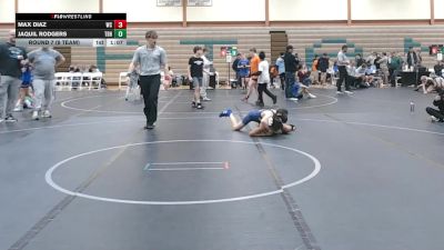 88 lbs Round 7 (8 Team) - Max Diaz, Wrecking Crew vs Jaquil Rodgers, Team Blue Hen