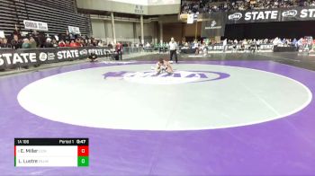 1A 106 lbs Cons. Round 3 - Elijah Miller, Life Christian Academy vs Leonel Lustre, Zillah