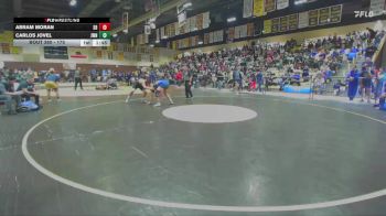 175 lbs Champ. Round 2 - Abram Moran, South Bakersfield vs Carlos Jovel, J.W. North