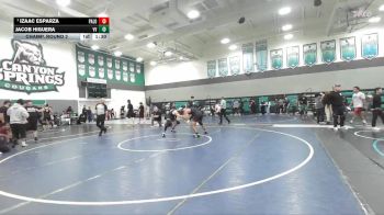 175 lbs Champ. Round 2 - Izaac Esparza, Paloma Valley vs Jacob Higuera, Victor Valley