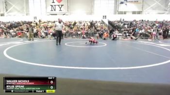 41 lbs Cons. Round 3 - Walker Nichols, Black Belt Wrestling Academy vs Rylee Spisak, Whitney Point Youth Wrestling Club