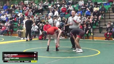 106 lbs Champ. Round 2 - Elijah Ramsey, Port Clinton vs Sebastian Lara, Colerain