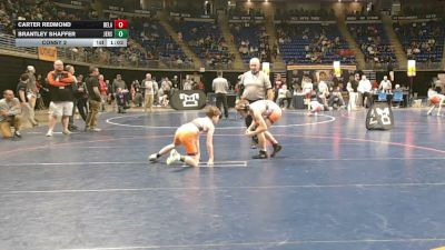 96 lbs Consy 2 - Carter Redmond, Delaware Valley vs Brantley Shaffer, Jersey Shore
