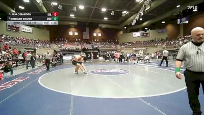 3A 175 lbs Cons. Round 2 - Bridger Bauer, Canyon View vs Liam O`Rarden, Grantsville