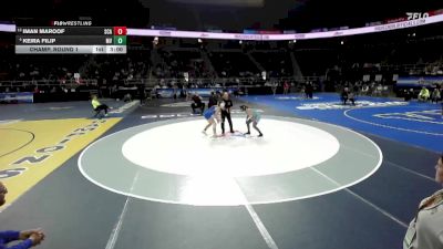 114 lbs Champ. Round 1 - Iman Maroof, Scarsdale-1 vs Keira Filip, Minisink Valley-9