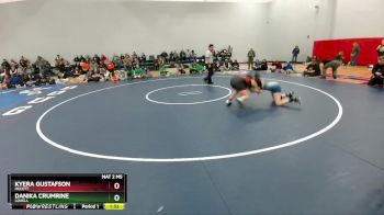 140 lbs Semifinal - Danika Crumrine, Lovell vs Kyera Gustafson, Hulett