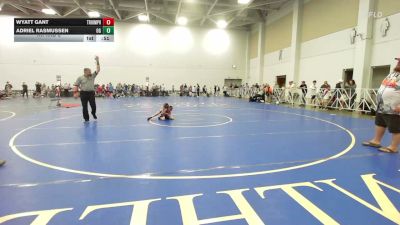 52 lbs Rr Rnd 3 - Wyatt Gant, Triumph Blue - EL vs Adriel Rasmussen, Ohio Gold - EL