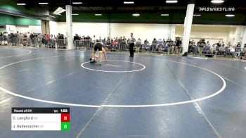 182 lbs Round Of 64 - Cole Langford, OR vs Justin Rademacher, OR