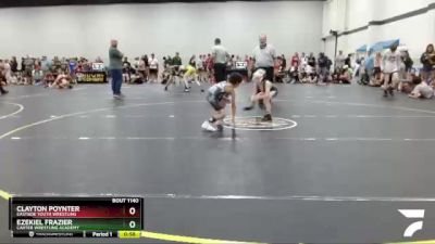 53/56 Round 2 - Ezekiel Frazier, Carter Wrestling Academy vs Clayton Poynter, Eastside Youth Wrestling