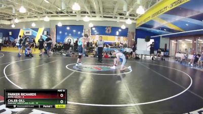 138 lbs Round 3 (8 Team) - Parker Richards, Bomb Squad vs Caleb Gill, Oakleaf Wrestling Club