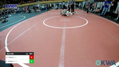 112 lbs Semifinal - Chace Risley, Choctaw Ironman Youth Wrestling vs Harlen Wood, Standfast