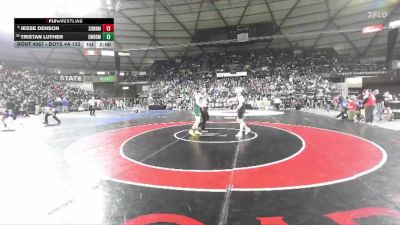 Boys 4A 132 lbs Champ. Round 1 - Tristan Luther, Emerald Ridge vs Jesse Denson, Sunnyside