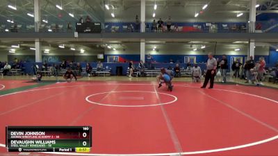 160 lbs Round 2 (16 Team) - Devin Johnson, Askren Wrestling Academy 2 vs Devaughn Williams, Steel Valley Renegades