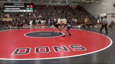 125 lbs Quarterfinal - Mason Barros-Santiago, Rio Hondo College vs Jesse Hernandez, Cerritos College