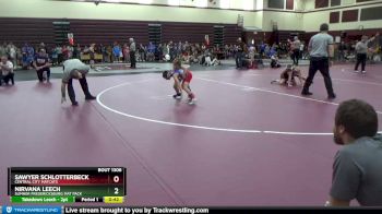 B-10 lbs Round 2 - Nirvana Leech, Sumner Fredericksburg Mat Pack vs Sawyer Schlotterbeck, Central City Matcats