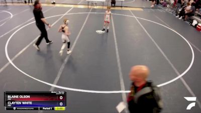 58 lbs Round 2 - Blaine Olson, MN vs Clayten White, MN