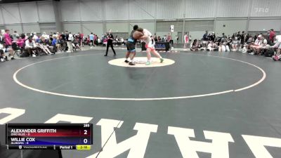 285 lbs Placement Matches (8 Team) - Alexander Griffith, Ohio Blue vs Willie Cox, Alabama