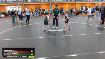85 lbs Round 3 - Isabella Adkins, LWC: Raiders vs Tripp Lytle, Summerville Takedown