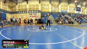 90 lbs Cross Bracket (8 Team) - Brantley Blair, Oak Hill Wrestling Club vs Brenton Hart, Alphas Wrestling