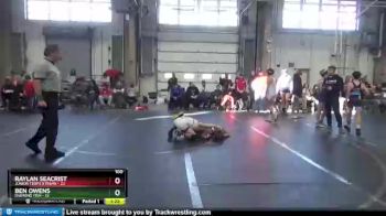 100 lbs Round 2 (4 Team) - Raylan Seacrist, Junior Terps Xtreme vs Ben Owens, Diamond Fish