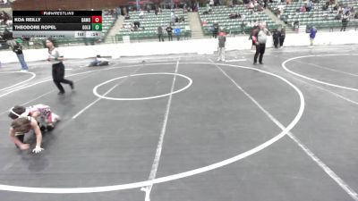 54 lbs Consi Of 4 - Koa Reilly, Damonte Mustangs WC vs Theodore Ropel, Gold Rush Wrestling