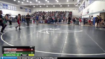 106 lbs Quarterfinal - Xavier Manzo, Canyon Springs High School Wre vs Dienekes Kylis, Wine Country Wrestling Academy