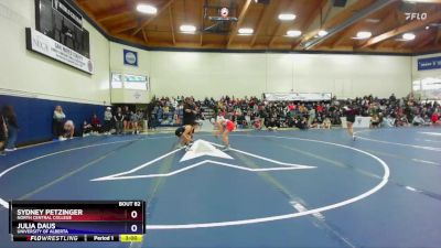 117 lbs Quarterfinal - Sydney Petzinger, North Central College vs Julia Daus, University Of Alberta