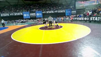 Girls 1B/2B/1A 110 Champ. Round 2 - Arabella Rozeboom, Mount Baker (Girls) vs Maquinzee Thayer, Winlock (Girls)