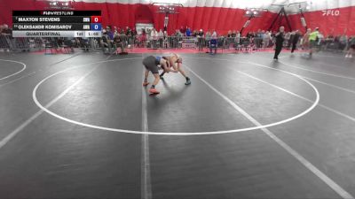 132 lbs Quarterfinal - Maxton Stevens, Sarbacker Wrestling Academy vs Oleksandr Komisarov, Askren Wrestling Academy