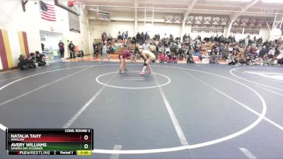185 lbs Cons. Round 2 - Avery Williams, Sandra Day O`Conner vs Natalia Tahy, Winslow