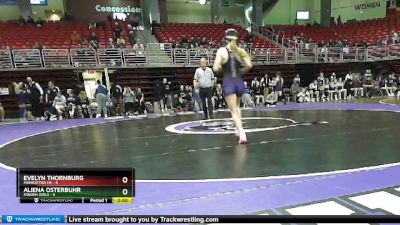 125 lbs Finals (2 Team) - Aliena Osterbuhr, Minden Girls vs Evelyn Thornburg, Manhattan HS