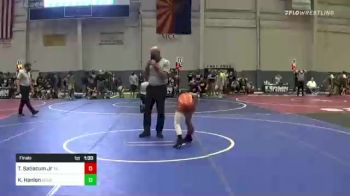 82 lbs Final - Ty Satiacum Jr, Team Aggression vs Kayden Hanlon, Gold Rush WC