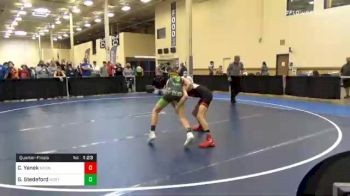 92 lbs Quarterfinal - Cael Yanek, Moon vs Gus Stedeford, North Allegheny