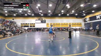 124 lbs Round Of 16 - Lauren Porterfield, Connellsville vs Anna Duncan, South Park