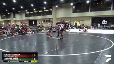 155 lbs Semis (4 Team) - Sariana Jones, BHWC/ Florida Supreme vs Kinzley Johnson, Not Plain Jane`s