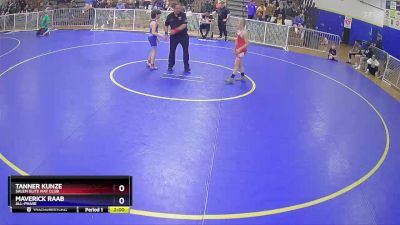 84 lbs Round 2 - Tanner Kunze, Salem Elite Mat Club vs Maverick Raab, All-phase