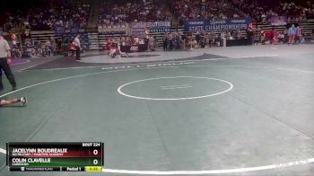 D 2 106 lbs Cons. Round 3 - Colin Clavelle, Carencro vs Jacelynn Boudreaux, NO Military / Maritime Academy