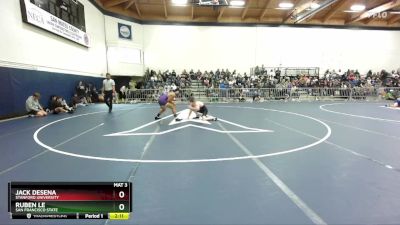 149 lbs Quarterfinal - Ruben Le, San Francisco State vs Jack DeSena, Stanford University