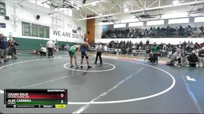 150 lbs Quarterfinal - Alek Carrera, LB Poly vs Julian Solis, Calvary Chapel (SA)