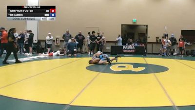 132 lbs Cons. Sub-semis - Gryphon Foster, Titletown Fight Club vs CJ Caines, Mat Assassins